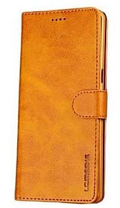 Husă Xiaomi Redmi 9С, Gold, Flip Case Smooth/plain Leather