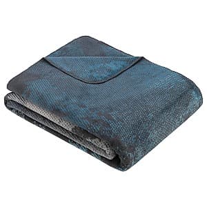 Одеяло IBENA Jacquard Rockhampton Dark grey/Petrol