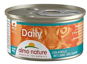 Hrană umedă pentru pisici Almo Nature DAILY Can Mousse Lamb 85g