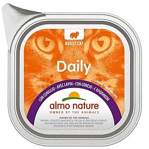 Hrană umedă pentru pisici Almo Nature DAILY Alu Rabbit 100g