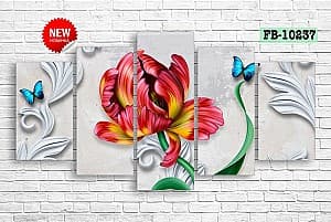 Tablou multicanvas Art.Desig Flowers FB-10237