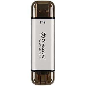 Накопитель USB Transcend ESD310S 1TB Silver