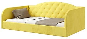 Кровать ML Mobila Лаура 5 90x200 Желтый, мягкая, односпальная