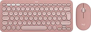 Набор Клавиатура + Мышь Logitech Pebble 2 Combo Pink