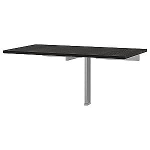 Раскладнои стол IKEA Bjursta 90x50 Черно-Коричневый