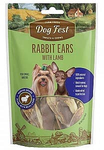 Snackuri pentru câini Dog Fest Rabbit ears with lamb 55g