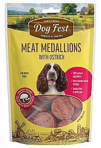 Лакомства для собак Dog Fest Medallions with ostrich 90g