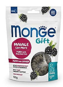 Лакомства для собак Monge GIFT SUPER M PUPPY/JUNIOR Pork/Blackberries 150gr