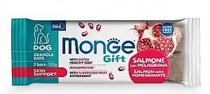 Лакомства для собак Monge GIFT GRANOLABARS SKIN Salmon/Pomegranate 120gr