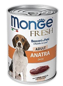 Hrană umedă pentru câini Monge FRESH ADULT duck 400gr