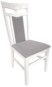 Деревянный стул Kroll Deepa-FL Белый/14-Grey(Серый)
