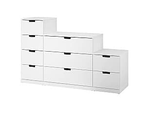Comoda IKEA Nordli white 160x99 cm (9 sertare)