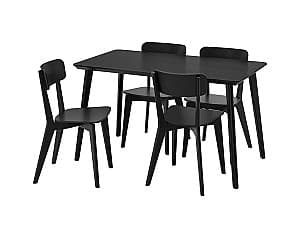 Set de masa si scaune IKEA Ingatorp/Ingolf 140x78 Negru 1+4