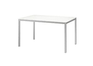 Masa pentru terasa IKEA Torsby 135x85 Cromat/Lucios Alb
