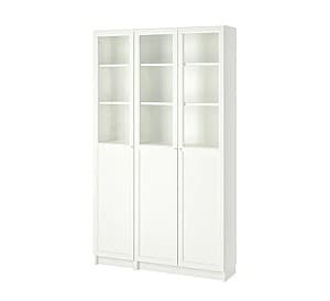 Витрина IKEA Billy/Oxberg панель/стеклянная дверце 120x30x202 Белый