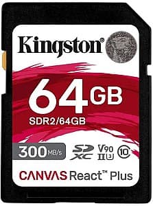 Карта памяти Kingston Canvas React Plus (SDR2/64GB)
