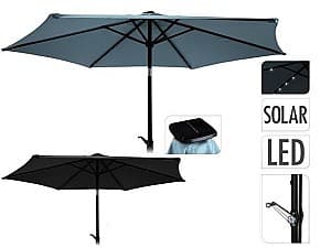 Зонт для сада ProGarden D2.7м, 24LED солнечный свет на спицах, 6