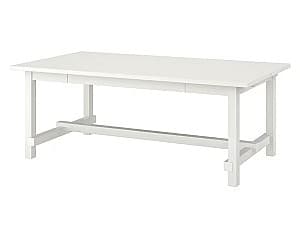 Деревянный стол IKEA Nordviken White 210/289x105 см