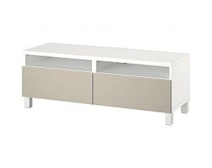 Tumba pentru televizor IKEA Besta White/Lappviken/Stubbarp light gray / Beige