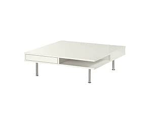 Журнальный столик IKEA Tofteryd glossy white 95×95 см