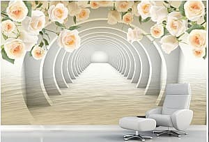 3D Фотообои Art.Desig  Туннель и розы