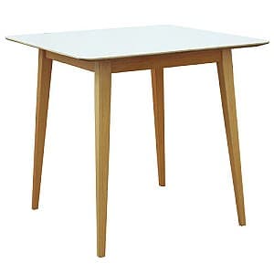 Деревянный стол Vitra TB-08-8080A (800x800x750) White