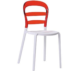 Пластиковый стул Vitra PC-070R White/Red