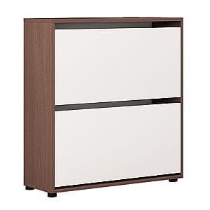 Tumba pentru incaltaminte Mobildor Lux Leo 60 2D Wenge/White