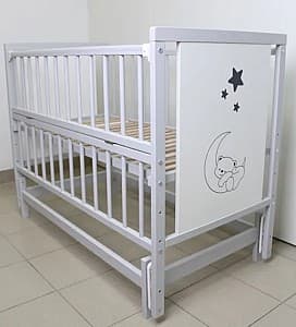 Кроватка детская Kuzea Ведмедик Серый