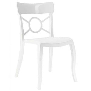 Пластиковый стул Papatya Opera-S White/White