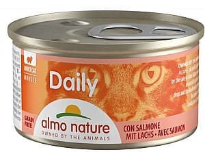 Hrană umedă pentru pisici Almo Nature DAILY Can Mousse Salmon 85g
