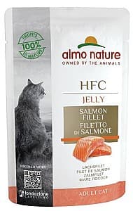 Hrană umedă pentru pisici Almo Nature HFC Pouch Jelly Salmon 55g