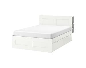 Кровать IKEA Brimnes white 160x200 см