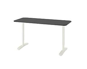 Офисный стол IKEA Bekant black-white 140×60 см