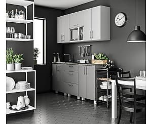 Кухонный гарнитур Fabrik Home Stone MDF 1.8 м светло-серый матовый