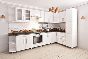 Кухонный гарнитур PS 3.4x1.7 m White