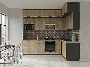 Кухонный гарнитур Confort-NV Крафт 2.7x1.4 м Дуб Крафт Серый
