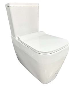 Vas WC compact Mega Seramik Venetto+Capac Duroplast