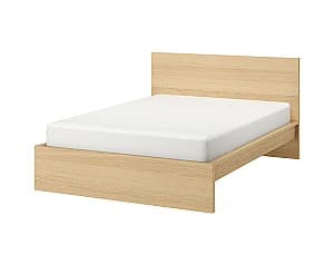Кровать IKEA Malm oak veneer white/Lonset 160x200 см