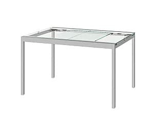 Стеклянный стол IKEA Glivarp transparent 125/188x85 см