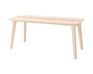 Журнальный столик IKEA Lisabo 118x50 Ясеневый Шпон(Бежевый)