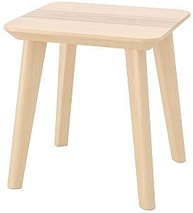Журнальный столик IKEA Lisabo 45x45 Ясеневый Шпон(Бежевый)