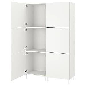 Шкаф IKEA Platsa 6 дверей 120x42x191 Белый/Fonnes Белый