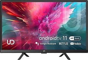 Телевизор UD 24W5210, Smart TV, HD, 24 дюйма (60 см), DLED, 1366x768, Android TV, Wi-Fi
