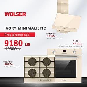 Set Wolser WL Ivory Minimalistic  WL- 6400 GBN+ WL-TR06 D IV+ WL -F 60 AL