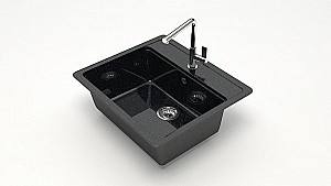 Chiuveta de bucatarie Marrbaxx Z009Q4 Black Lucios