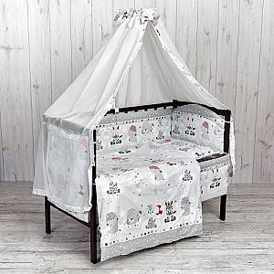 Постельное белье Carapuz Мишки Зверята серый