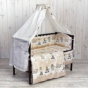 Постельное белье Carapuz Мишки Зверята бежевый