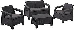 Набор садовой мебели Keter Corfu Set Graphite/Gray