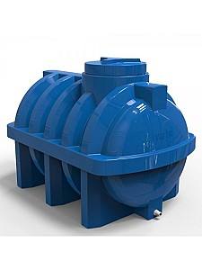 Пластиковая бочка VD 1000L Blue (147x109x121 см)